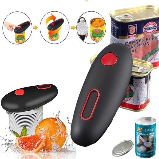 Automatic Electric Can Jar Bottle Opener One Touch Portable Kitchen Hand Free Opening Opener Tool Gadget